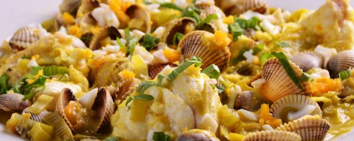 Jibia con berberechos